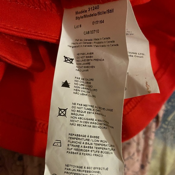 Joseph Ribkoff Bright Red Zippered Jacket Stretch Size 4 - Picture 12 of 12